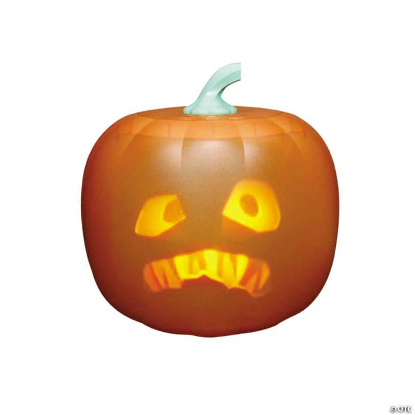 8 1/4" ANIMAT3D Jabberin’ Jack 3D Animated Light-Up Jack-O'-Lantern Halloween Decoration