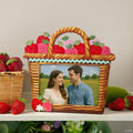 8 3/4" x 8" Love in Bloom Wooden Berry Basket Picture Frame with Easel