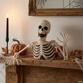 8" Black & White Groundbreaker Skeleton Halloween Decoration