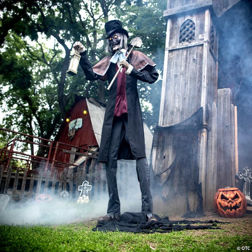 8 Ft. 5" Animated Towering Graveyard Host Halloween Decoration