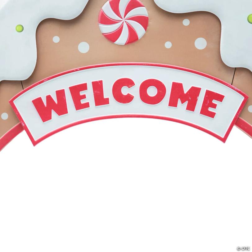 8 Ft. Gingersnap Iron Archway Christmas Decoration