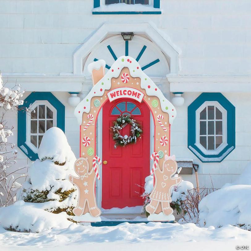 8 Ft. Gingersnap Iron Archway Christmas Decoration