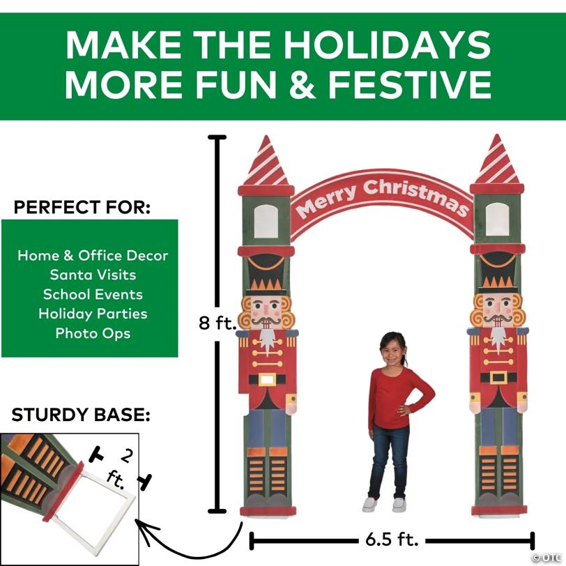 8 Ft. Nutcracker Iron Archway Christmas Decoration