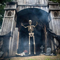 8 Ft. Towering Skeleton with Projection Eyes Halloween Decoration