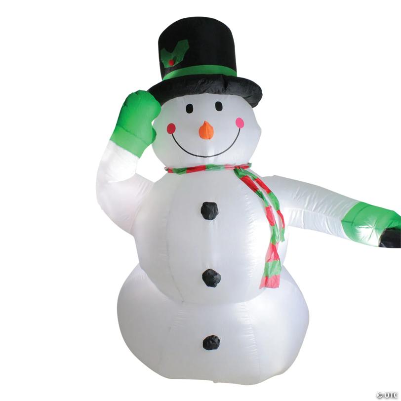 8ft Inflatable Lighted Snowman Outdoor Christmas Decoration