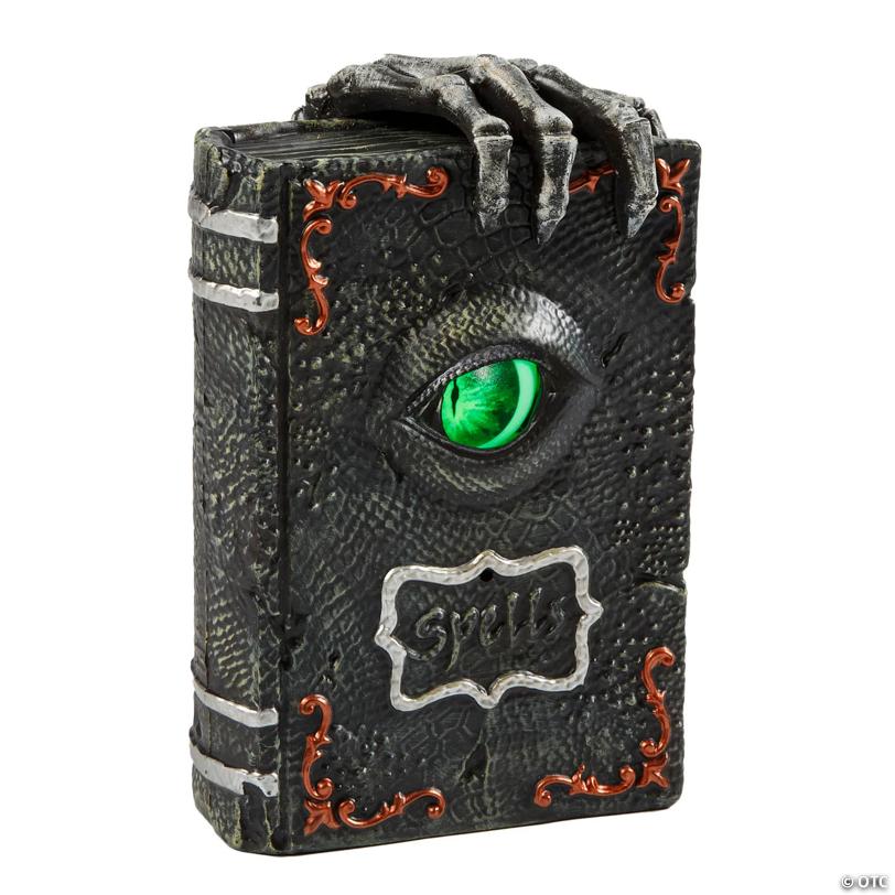 9 1/2" Animated Light-Up Dragon Eye Spellbook Tabletop Decoration