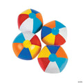 9" Classic Bright Color Medium Inflatable Vinyl Beach Balls - 12 Pc.
