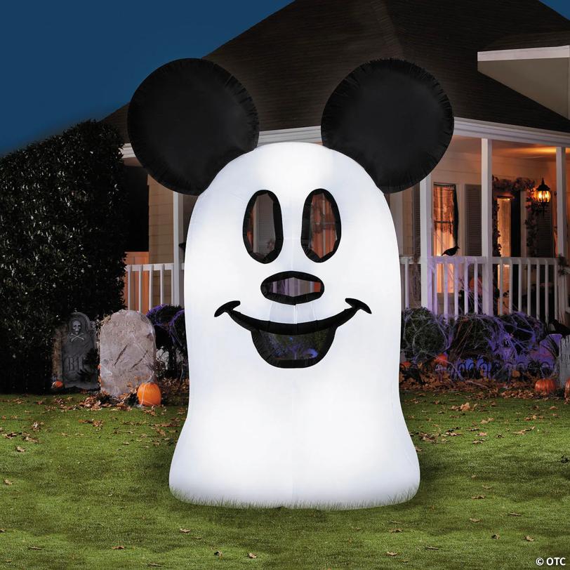 9 Ft. 6" Airblown® Inflatable Flat Mickey Mouse Ghost Halloween Outdoor Yard Decoration