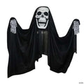 9 Ft. 9" Hanging Skeleton Reaper Curtain Halloween Decoration