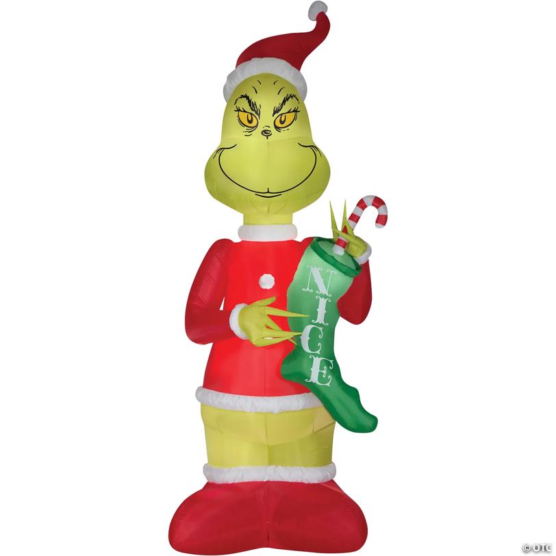 9 Ft. Airblown Inflatable Dr. Seuss™ The Grinch with LED Lights Christmas Yard Decoration