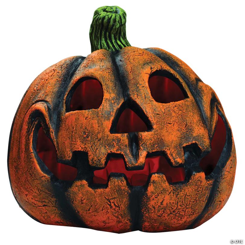 9" Funny Pumpkin Jack-o-Lantern Decoration