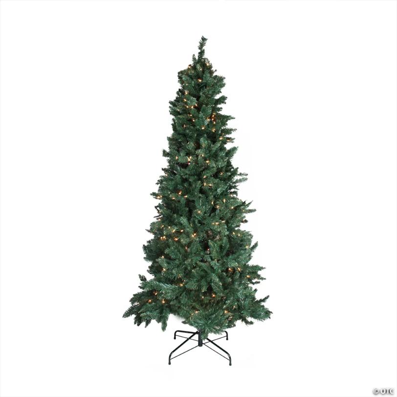 9' Pre-lit Slim Pine Artificial Christmas Tree  Clear Lights