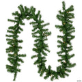 9' Proper 10" Pre-Lit Dorchester Pine Artificial Christmas Garland  Clear Lights