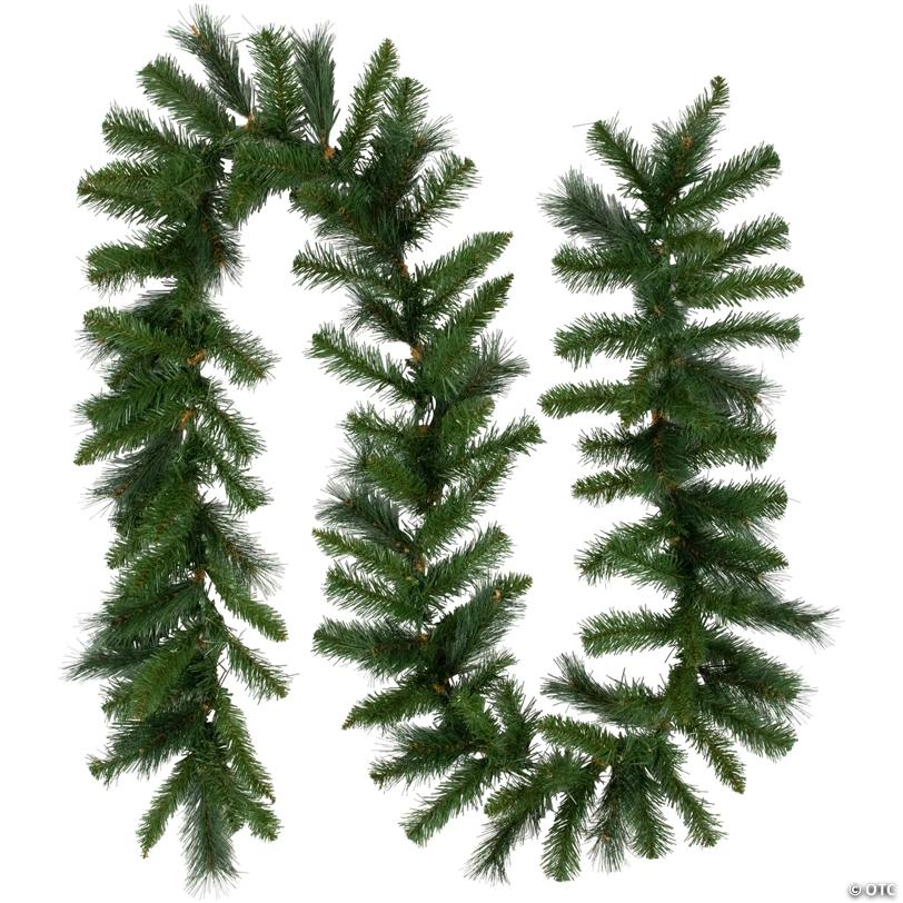 9' Proper 12" MiPropered Green Beaver Pine Artificial Christmas Garland  Unlit