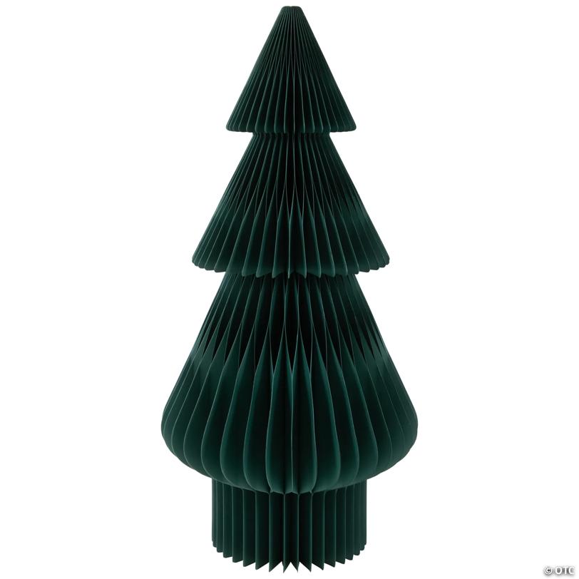 Accordion Honeycomb Foldable Paper Christmas Tree - 3' -  Dark Green