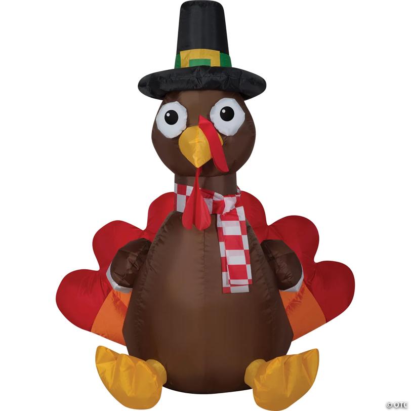 Airblown Turkey with Scarf Small
