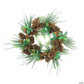 Allstate Green Foilage with Mixed Pinecones Artificial Christmas Wreath - 24-Inch  Unlit