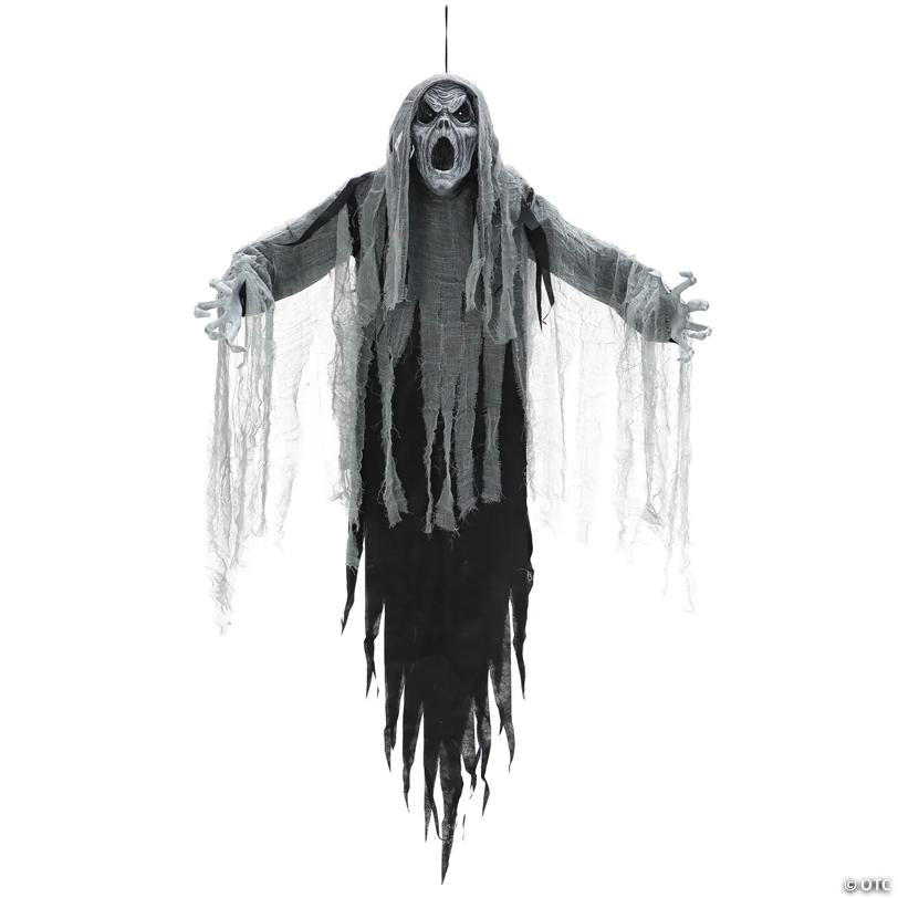 Animated Hanging Howling Ghostly Phantom Halloween Decoration