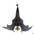 Animated Light-Up Hanging Menacing Bat with Sound Halloween Decoration