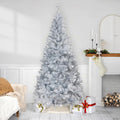 Artificial Tinsel Christmas Tree - 9' - Silver - Unlit