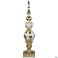 Ball Finial Commercial Size Christmas Decoration 48" - Gold and White