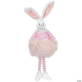 Ballerina Bunny Standing Easter Figure Decoration - 15" - Pink and White