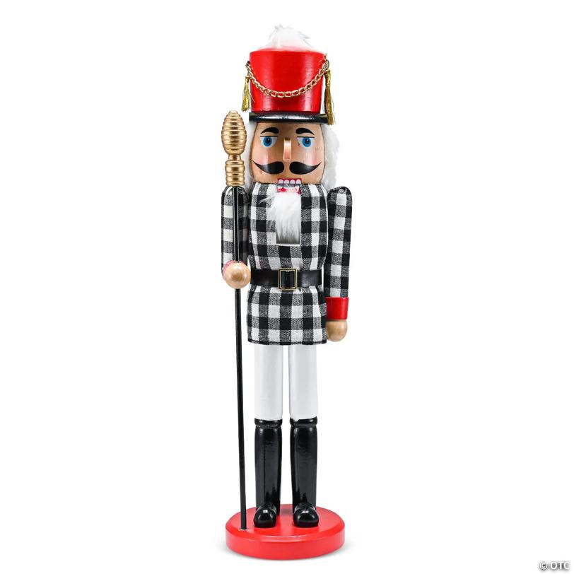 Black and White Checkered Nutcracker