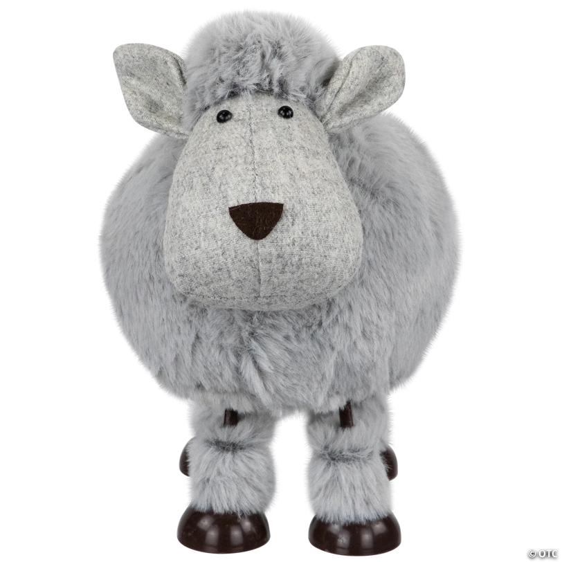 Bouncing Sheep Plush Easter Figure - 7.5" - Gray