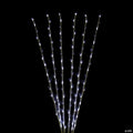Branch Spray Christmas Pathway Marker - Pure White LED Lights - 8' White Wire