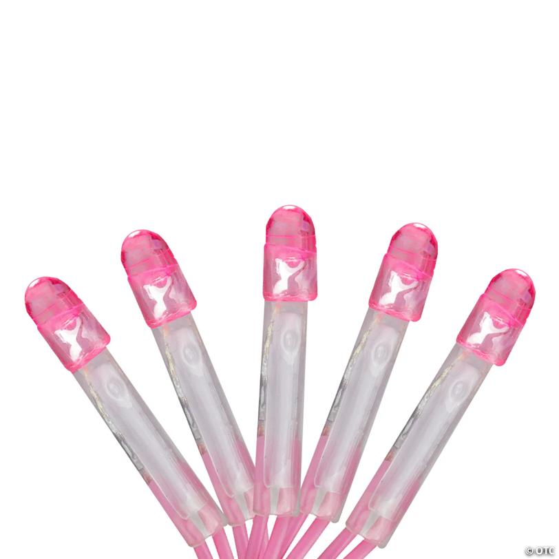 Brite Star 2' x 8' Pink LED Micro Net Style Tree Trunk Wrap Christmas Lights - Pink Wire