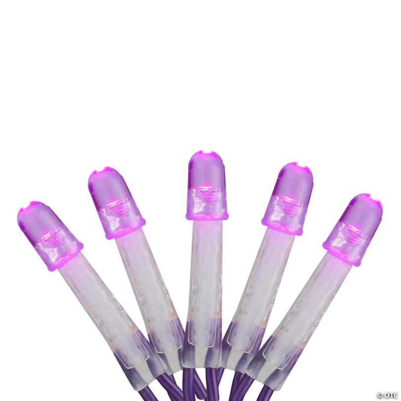 Brite Star 2' x 8' Purple LED Tree Trunk Wrap Christmas Net Lights - Purple Wire