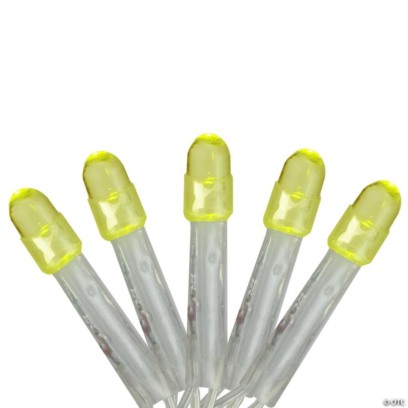Brite Star 2' x 8' Yellow LED Net Style Tree Trunk Wrap Christmas Lights - Clear Wire