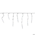 Brite Star 60 White LED Icicle Mini Christmas Lights - 5.75 ft White Wire