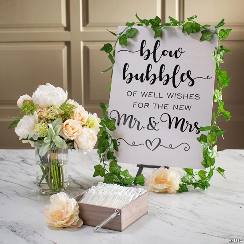 Bubble Send-Off Sign