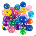 Bulk 100 Pc. Inflatable 11" Medium Bright Beach Ball Assortment