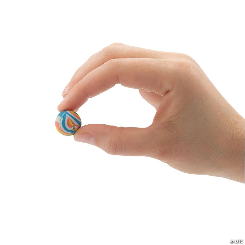 Bulk 144 Pc. Mini Swirl Bouncy Ball Assortment