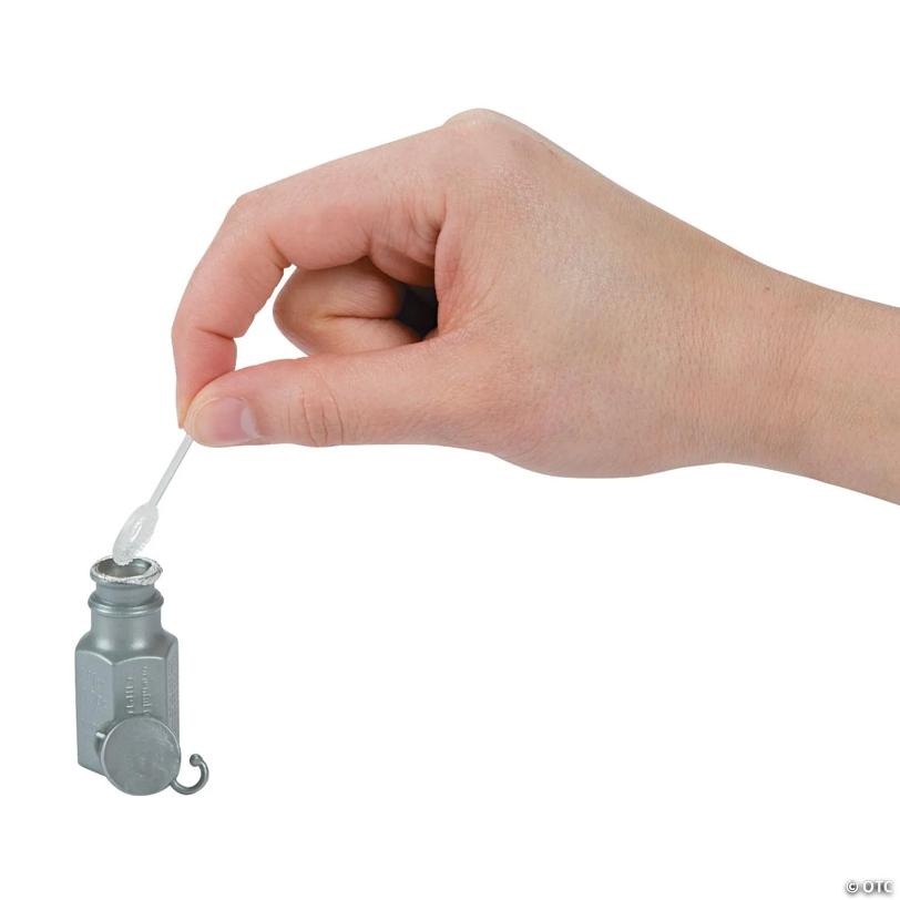 Bulk 48 Pc. Custom Photo Mini Silver Bubble Bottles