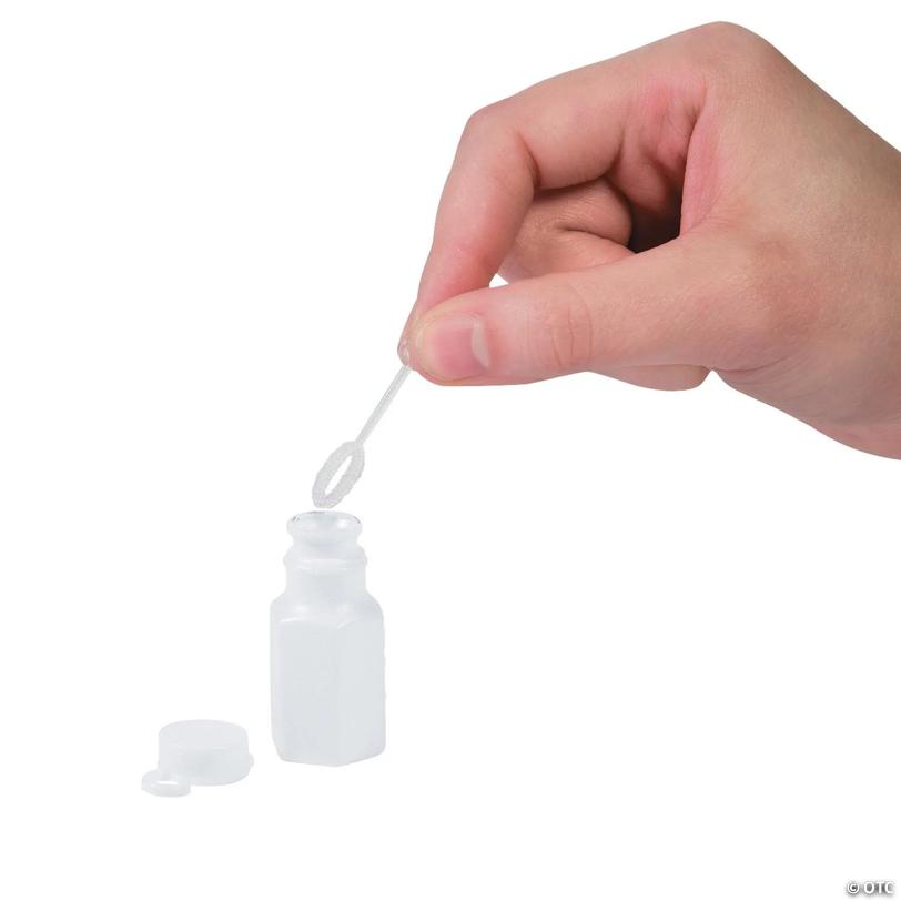Bulk 48 Pc. Custom Photo Mini White Bubble Bottles