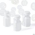 Bulk 48 Pc. Mini Hexagon White Bubble Bottles