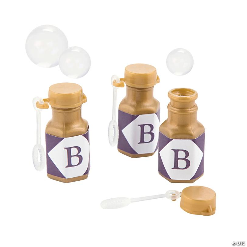 Bulk 48 Pc. Personalized Mini Monogram with Bubble Bottles