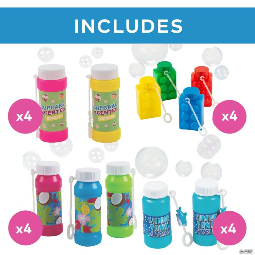 Bulk 48 Pc. Summer Fun Bubble Bottle Assortment Kit