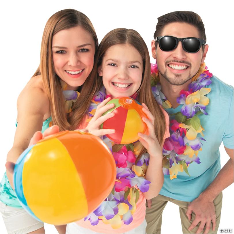 Bulk 50 Pc. Mini Inflatable Patterned 5" Vinyl Beach Ball Assortment