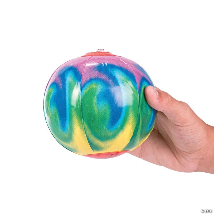 Bulk 50 Pc. Mini Inflatable Patterned 5" Vinyl Beach Ball Assortment