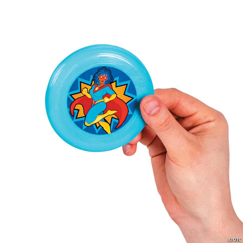 Bulk 72 Pc. Mini Superhero Flying Discs