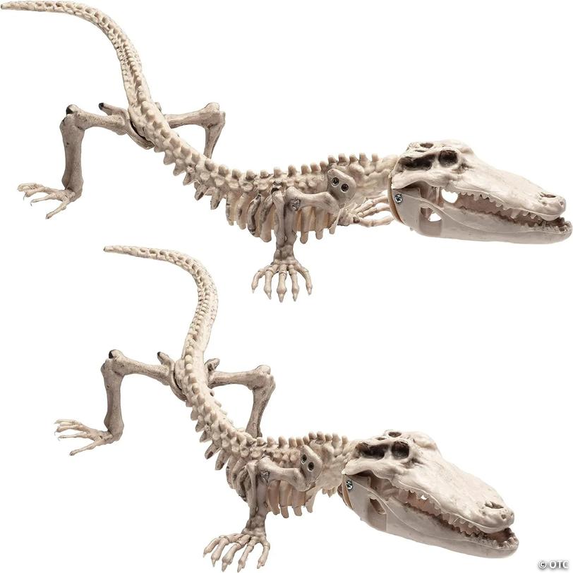 CROCODILE HALLOWEEN SKELETON 2 PACK 20