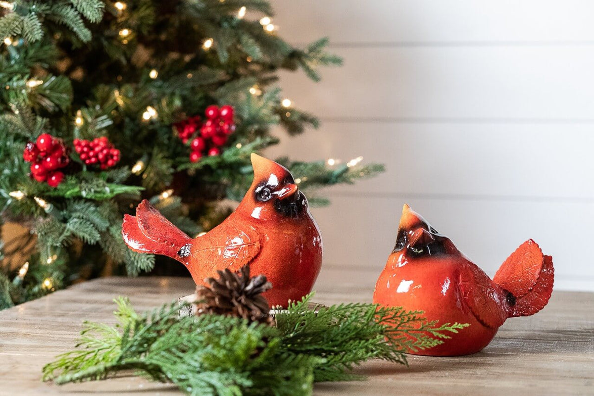 Large Resin Cardinal Figurine