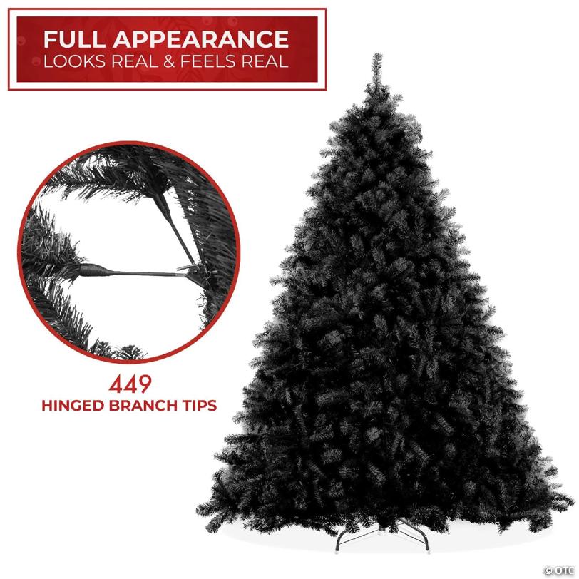 Casafield 4.5FT Black Spruce Realistic Artificial Holiday Christmas Tree with Metal Stand
