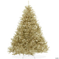 Casafield 7.5FT Gold Spruce Realistic Artificial Holiday Christmas Tree with Metal Stand