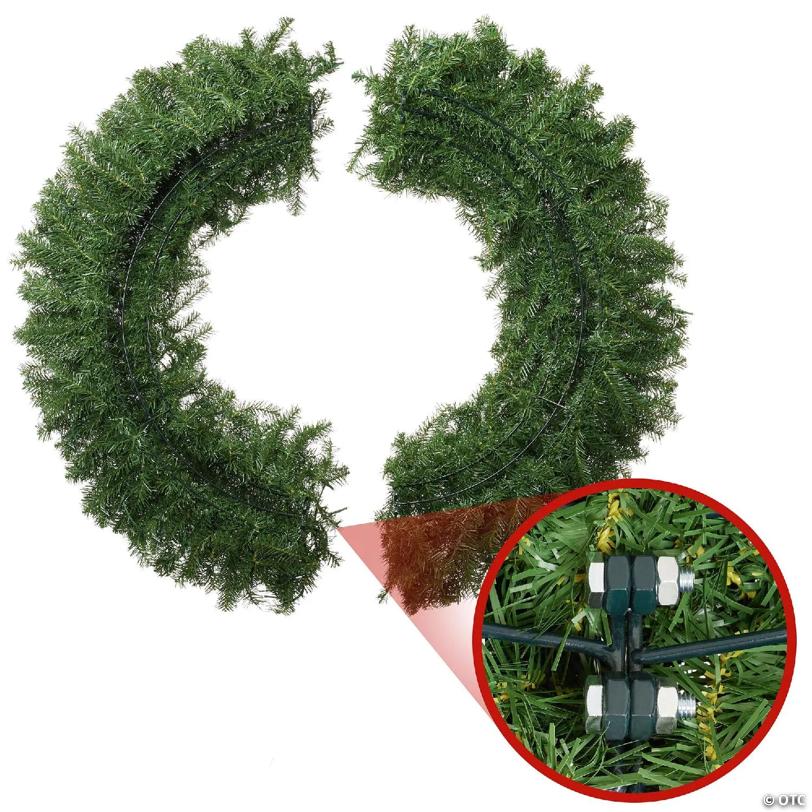 Casafield Artificial Christmas Wreath, Green Fir - 48