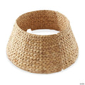 Casafield Water Hyacinth Christmas Tree Collar, Small Christmas Tree Cover 24" - Natural